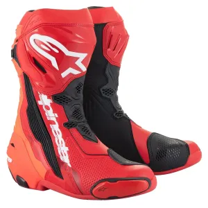 Alpinestars Supertech R Boots Bright Red Red Fluo Größe 47