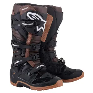 Alpinestars Tech 7 Enduro Boots Black/Dark Brown 43 Motorradstiefel
