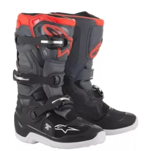 Alpinestars Tech 7 S Black Dark Grey Red Fluo Boots Größe US 4