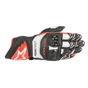 Alpinestars GP Pro R3 Schwarz Weiß Bright Rot Handschuhe Größe 2XL