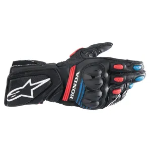 Alpinestars Honda SP-8 V3 Gloves Black Bright Red Blue Größe L