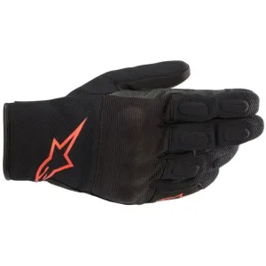 Alpinestars S Max Drystar Gloves Black Red Fluo Größe L