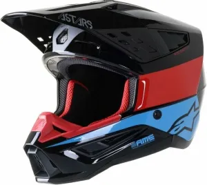 Alpinestars S-M5 Bond Helmet Black/Red/Cyan Glossy S Helm