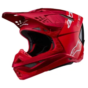 Alpinestars Supertech S-M10 Flood Helmet Ece 22.06 Red Fluo Red M&G Größe 2XL