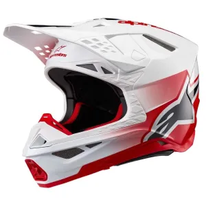 Alpinestars Supertech S-M10 Unite Helmet Ece 22.06 Red White Glossy Größe S