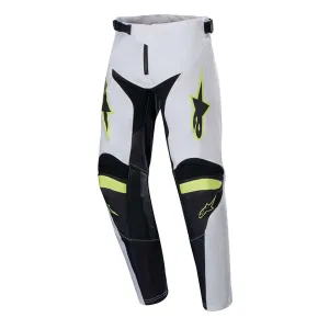 Alpinestars Youth Racer Lucent Pants White Neon Red Yellow Fluo Größe 24
