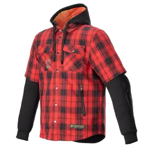 Alpinestars MO.ST.EQ Tartan Shirt Flame Red Black Größe 2XL