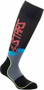 Alpinestars Socken MX Plus-2 Socks Black/Yellow Fluorescent/Coral M