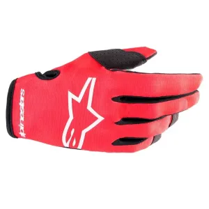 Alpinestars Radar Gloves Red/White S Motorradhandschuhe