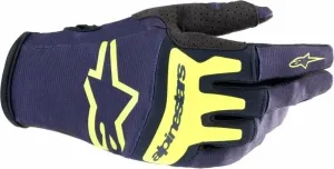 Alpinestars Techstar Gloves Night Navy/Yellow Fluorescent S Motorradhandschuhe