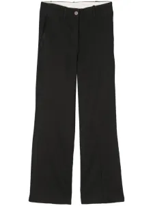 ALYSI - Flared Linen Cropped Trousers #1551736