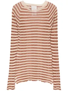 ALYSI - Striped Cotton Sweater #1547287