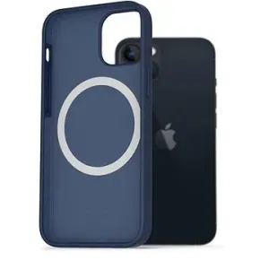 AlzaGuard Silikonhülle kompatibel mit Magsafe iPhone 13 blau