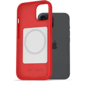 AlzaGuard Magsafe Silicone Case für das iPhone 15 Plus rot