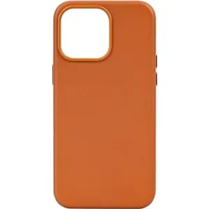 AlzaGuard Genuine Leather Case with Magsafe für das iPhone 15 Pro Max sattelbraun