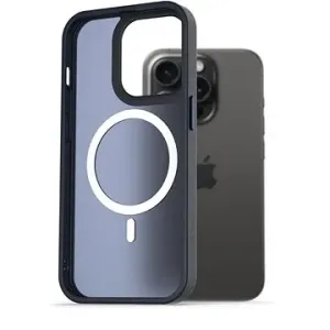 AlzaGuard Matte Case Compatible with MagSafe für iPhone 15 Pro dunkelblau