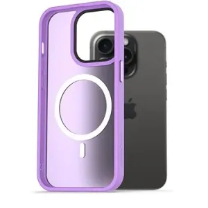 AlzaGuard Matte Case Compatible with MagSafe für iPhone 15 Pro hellviolett