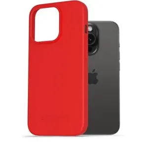 AlzaGuard Matte TPU Case für das iPhone 15 Pro rot