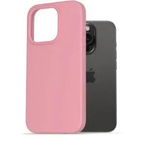 AlzaGuard Premium Liquid Silicone Case für iPhone 15 Pro rosa
