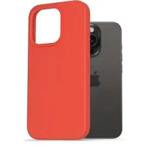 AlzaGuard Premium Liquid Silicone Case für iPhone 15 Pro rot