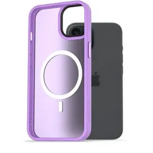 AlzaGuard Matte Case Compatible with MagSafe für iPhone 15 hellviolett