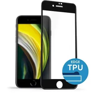 AlzaGuard 2.5D Glass mit TPU Rahmen für iPhone 7 / 8 / SE 2020 / SE 2022 - schwarz