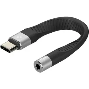AlzaPower FlexCore USB-C (M) to 3,5mm Jack (F) - schwarz