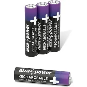 AlzaPower Rechargeable HR03 (AAA) 1000 mAh 4 Stück in Öko-Box