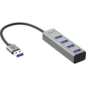 AlzaPower AluCore USB-A (M) auf 4× USB-A (F) Space gray