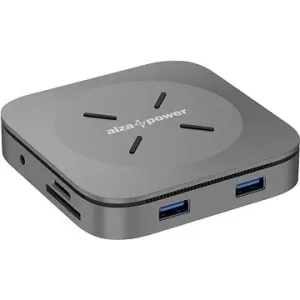 AlzaPower Metal USB-C Dock Cube 7in1 WF - Space Gray