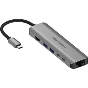 AlzaPower Metal USB-C Dock Station 6in1 mit 8K Space Gray