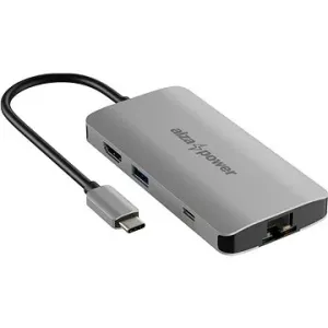 AlzaPower Metal USB-C Dock Station 8in1 Space Gray