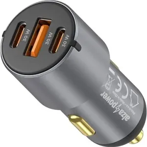 AlzaPower Car Charger P550 USB + USB-C Power Delivery grau