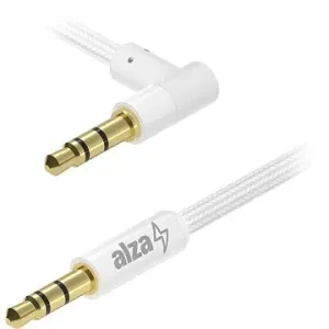 AlzaPower 90Core Audio 3.5mm Jack (M) to 3.5mm Jack 90° (M) 0.5m weiß