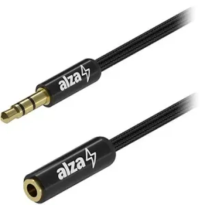 AlzaPower AluCore Audio 3.5mm Jack (M) to 3.5mm Jack (F) 1m schwarz