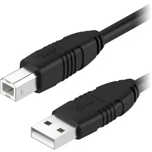AlzaPower LinkCore USB-A to USB-B 1m - schwarz