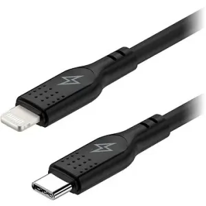 AlzaPower SilkCore USB-C to Lightning MFi, 1m schwarz
