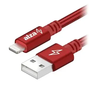 AlzaPower AluCore USB-A to Lightning MFi (C189) 1m - rot