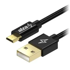 AlzaPower AluCore USB-A to Micro USB 1m Schwarz