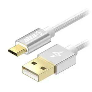 AlzaPower AluCore USB-A to Micro USB 2m Silver