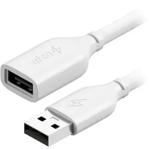 AlzaPower Core USB-A (M) auf USB-A (F) 2.0 - 0,5 m - weiß
