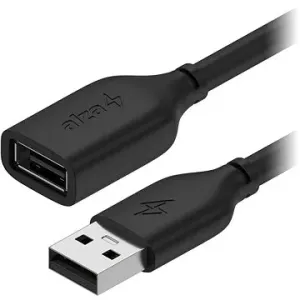 AlzaPower Core USB-A (M) auf USB-A (F) 2.0 - 1 m - schwarz
