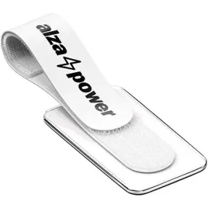 AlzaPower VelcroStrap+ mit beschreibbarem Etikett - 10 Stück - weiß