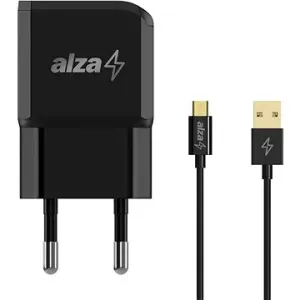 AlzaPower Smart Charger 2.1A schwarz + Core Micro USB 1m schwarz