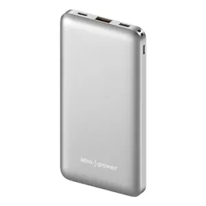 AlzaPower Thunder 10000mAh Fast Charge + PD3.0 Silber