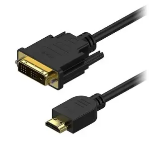 AlzaPower DVI-D to HDMI Single Link 2m schwarz