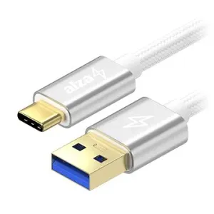AlzaPower AluCore USB-A to USB-C 3.2 Gen 1 60W 5Gbps 1m  Silver