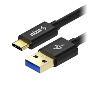 AlzaPower AluCore USB-A to USB-C 3.2 Gen 1 60W 5Gbps 2m Schwarz