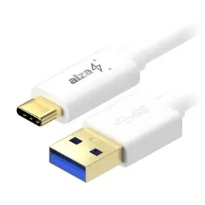AlzaPower Core USB-A to USB-C 3.2 Gen 1 60W 5Gbp 0.5m weiß