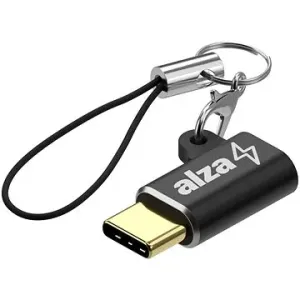 AlzaPower USB-C (M) to Micro USB (F) Keychain schwarz
